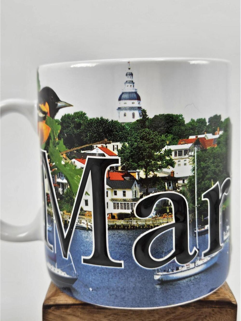 NWT Americaware Maryland Color Relief Mug 18oz Annapolis Crab Oriole